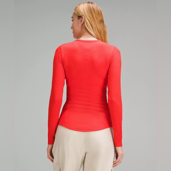 NWT RARE COLOR Lululemon Neon Hot Heat Hold Tight Long Sleeve Shirt